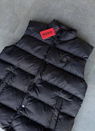 Жилетка hugo boss люкс качество весна осень хьюго безрукавка с металлической лейбой