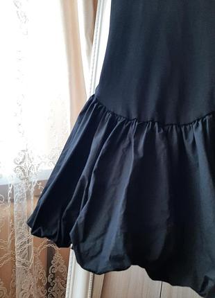 Чорна сукня zara, спідниця балон 8