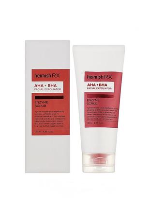 Энзимный скраб для лица heimish rx aha bha enzyme scrub 130 мл