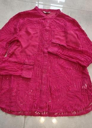 Блуза, рубашка женская натуральная из прошвы next