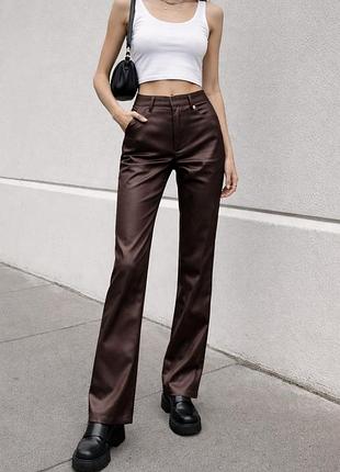 Шовкові прямі штани від дизайнерського бренду dolce&gabbana d&g