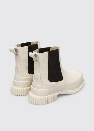 Женские кожаные легкие ботинки челси camper pix beige ankle boots - 40 - 25.1 - 25.7 см