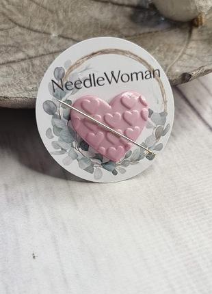 Тримач для голок (магніт для голок), магніт для вишивки сердечко