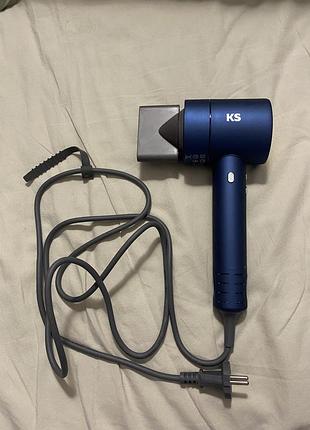 Фен ksuu store ks-01p, синій + насадка локон