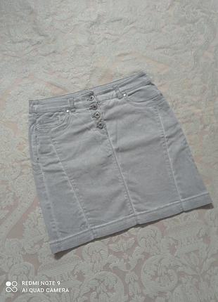 Красивая серая мини юбка charles voegele