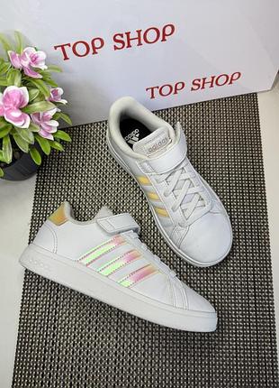 Оригинальные детские кроссовки на липучке adidas