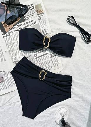 Жіночий роздільний купальник на високій посадці, розмір м