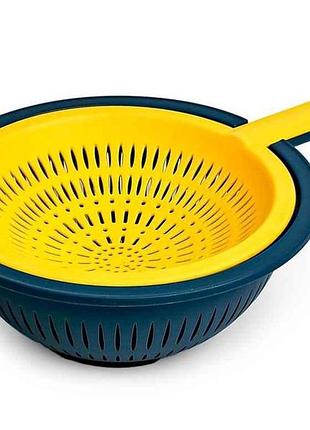 Набор дуршлаг с ручкой 2шт 22х34см r88978 тм stenson