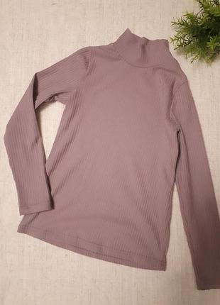 Гольф водолазка в рубчик для девочки 8-9 лет