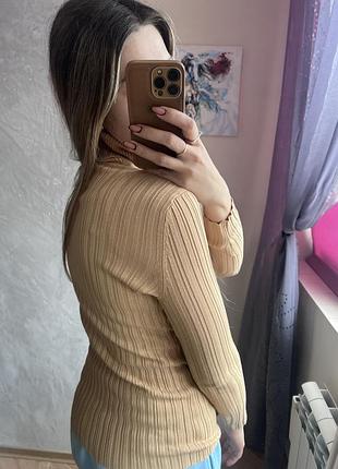 Гольф в рубчик водолазка 4