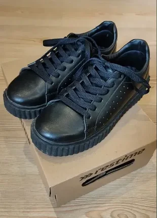 Кросівки/туфлі на платформі еко-шкіра restime