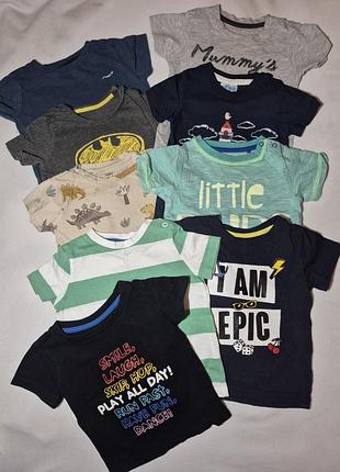 Футболки для мальчика на 9-12 месяцев, 74-80 см