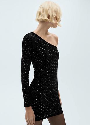 Асиметрична сукня зі стразами mango❗️ знижка