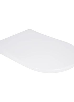 Сиденье для унитаза q-tap robin/scorpio с микролифтом дюропласт 363x465мм 164мм между креплениями белое qtsc179w48916