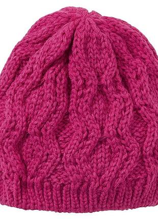 Шапка на флісі для дівчинки lupilu 317323 обхват 46-48 (74-80 см) малиновий