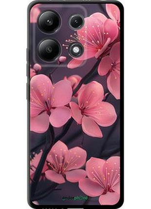 Чохол на xiaomi redmi note 13 4g пурпурова сакура "6075b-3654-7673"