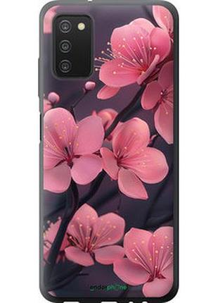 Чохол на samsung galaxy a03s a037f пурпурова сакура "6075u-2381-7673"