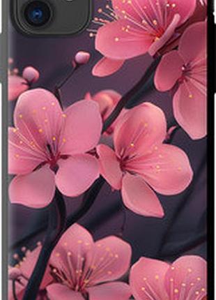 Чохол на iphone 11 пурпурова сакура "6075b-1722-7673"