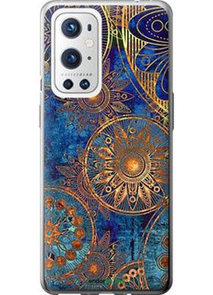 Чехол на oneplus 9 pro золотой узор "678u-2250-7673"