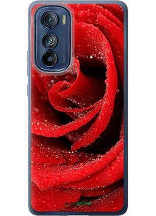 Чохол на motorola edge 30 червона троянда "529u-2840-7673"