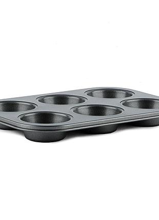 Gt-3126 форма для маффинов на 6 шт gusto, 26x17x2,8 см