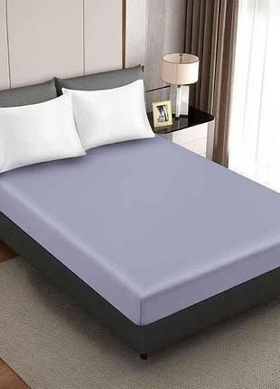 Простынь на резинке 180*200 хлопок арт.10-5-24 голубой тм колоко