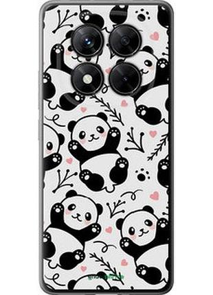 Чохол на xiaomi redmi note 14 pro+ 5g панди "4318u-3885-7673"