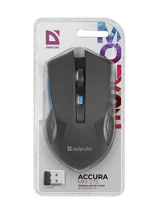 Мишка бездротова компютерна accura mm-275 тм defender