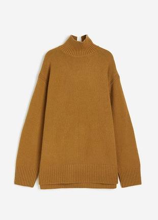 Оверсайз светр h&m, гірчичного кольору. розмір l