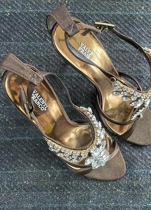 Босоніжки жіночі valenti franco зі стразами на шпильці