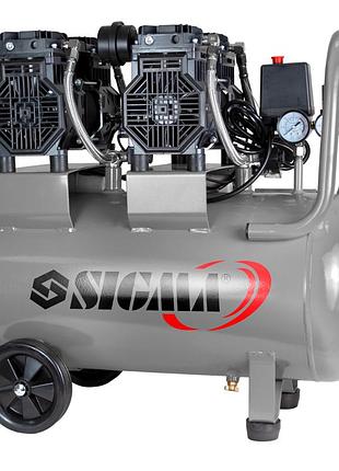 Компрессор четырехцилиндровый безмасляный 3квт 418л/мин 8бар 50л sigma (7042561)