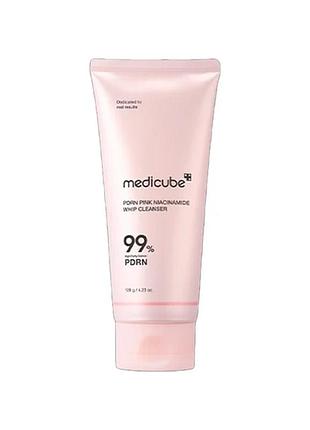 Medicube pdrn розовый ниацинамидный очиститель whip 120 г