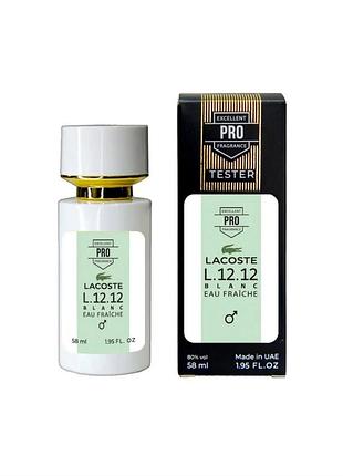 Lacoste l.12.12 blanc eau fraiche тестер pro чоловічий 58 мл