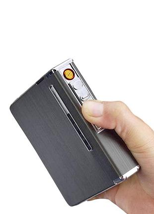 Футляр с usb зажигалкой и выбросом на 20 штук