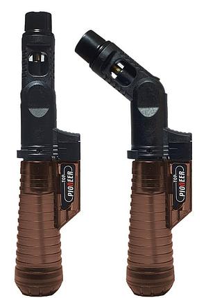 Бытовая турбо зажигалка с поворотным носиком "pioneer yellow"