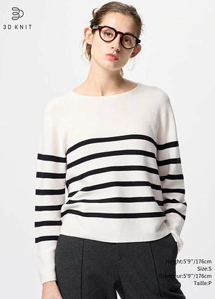 Джемпер uniqlo 3d-вязки бавовна