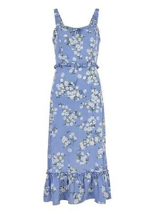 Нова! сукня на бретелях в квітковий принт new look