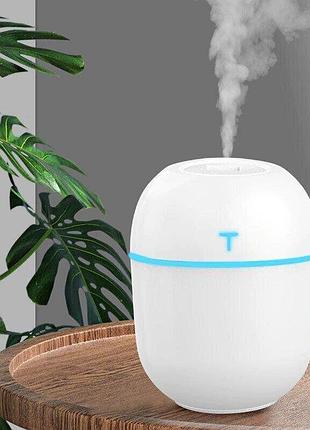 Ультразвуковий мінізволожувач повітря usb humidifier white з підсвіткою