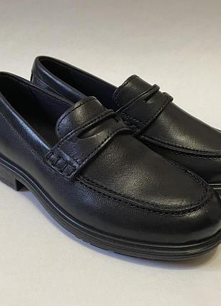 Шкіряні лофери туфлі ecco metropole 28 р. 2