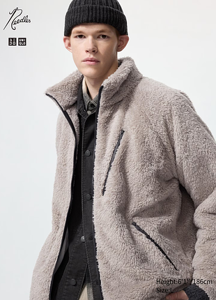 Флісова унісекс куртка uniqlo лімітована колаборація needles