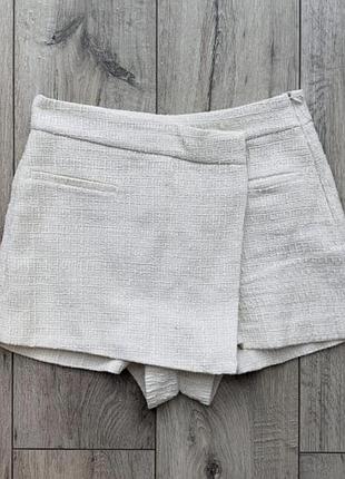Твідова спідниця шорти zara s розмір