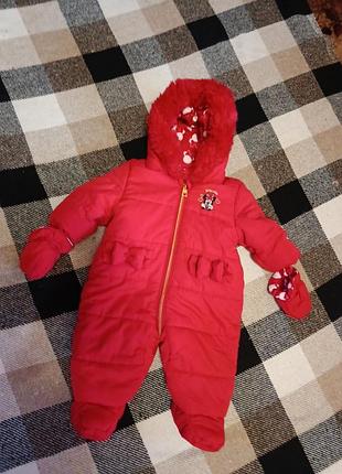 Демисезонный комбинезон disney baby at george,0-3 мес(5.5kg)