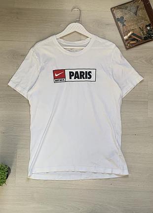 Чоловіча футболка nike paris l (ukr 50) оригінал спортивна брендова t-shirt