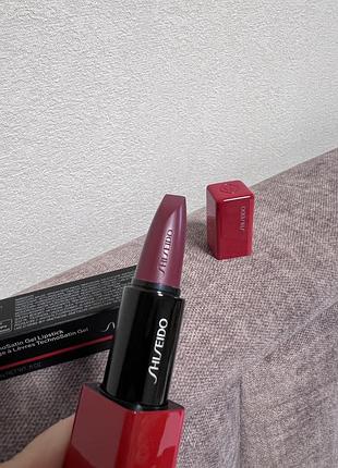 💄 помада для губ shiseido technosatin  411 scarlet cluster 💋