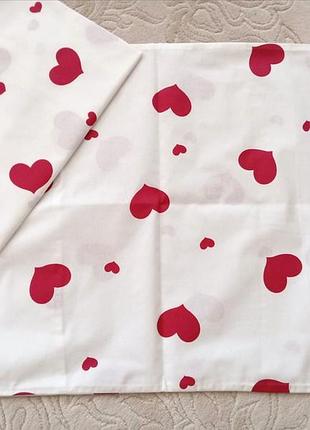 Наволочки серця- бязь ранфорс, 50*70