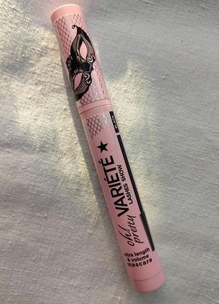 Тушь для ресниц eveline cosmetics variete lashes show oh pretty mascara удлинительная, black, 10 мл