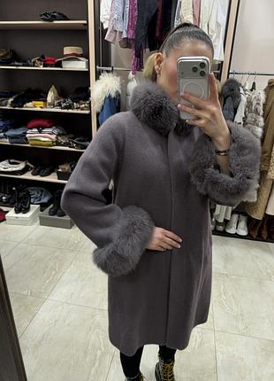 Кашемровое пальто в идеальном состоянии. размер: s