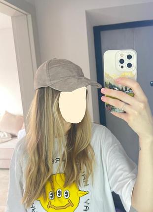 Кепка з замші