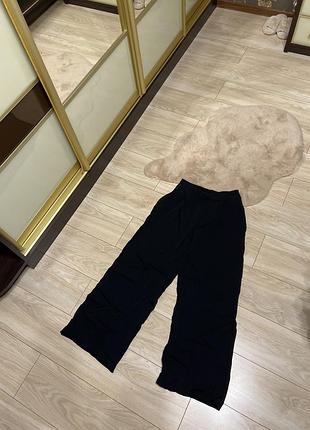 Штаны брюки палаццо черные прямые широкие zara