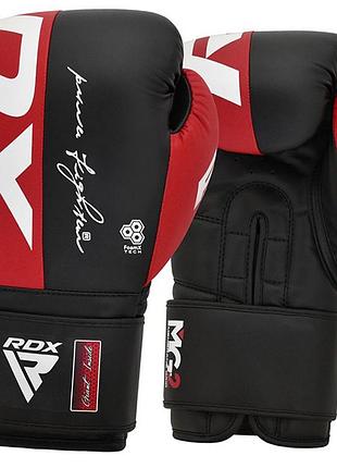 Боксерські рукавички rdx f4 14oz чорно-червоний (37260083), rdx inc